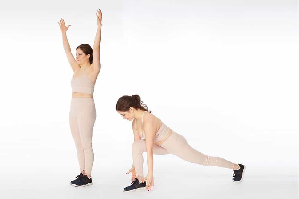 diagonal lunge 