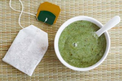 scrub matcha dari bahan alami