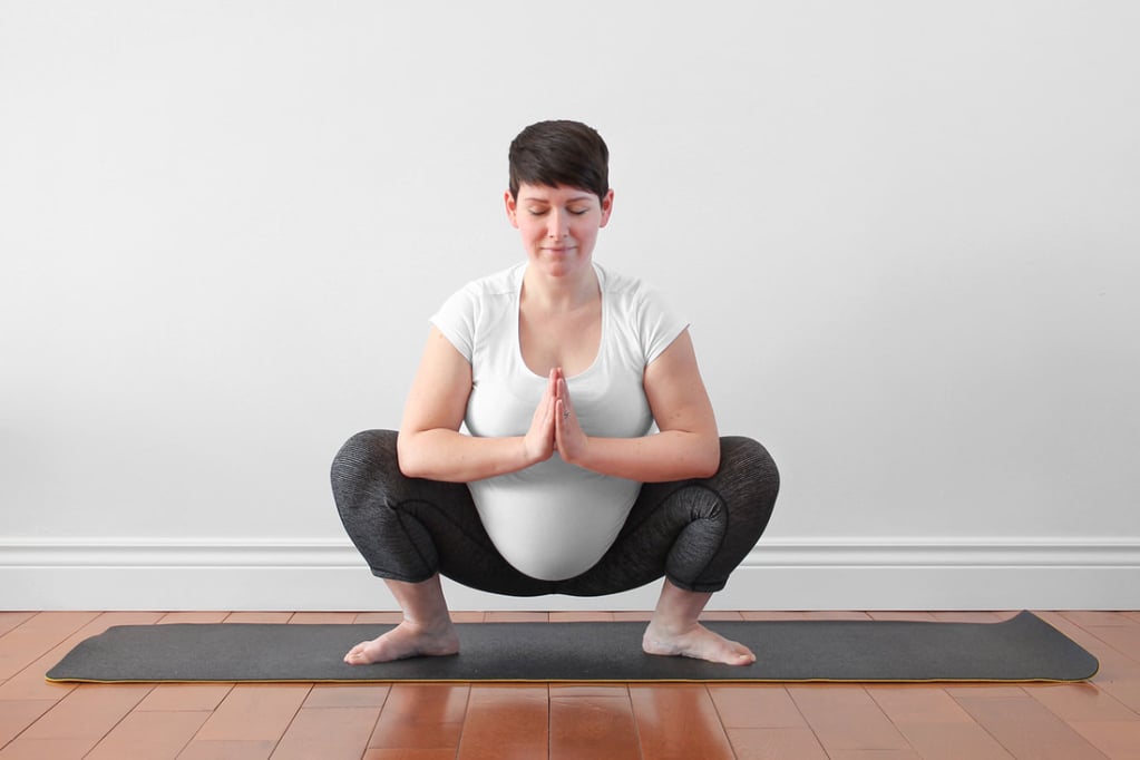 prayer squat pose