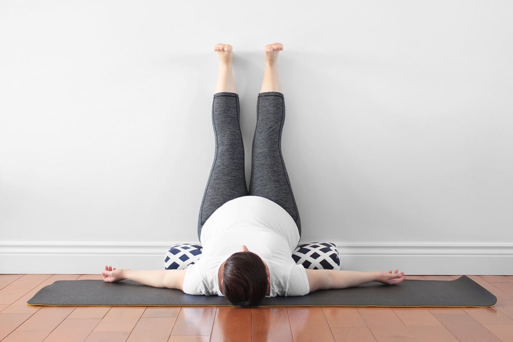 legs up the wall pose