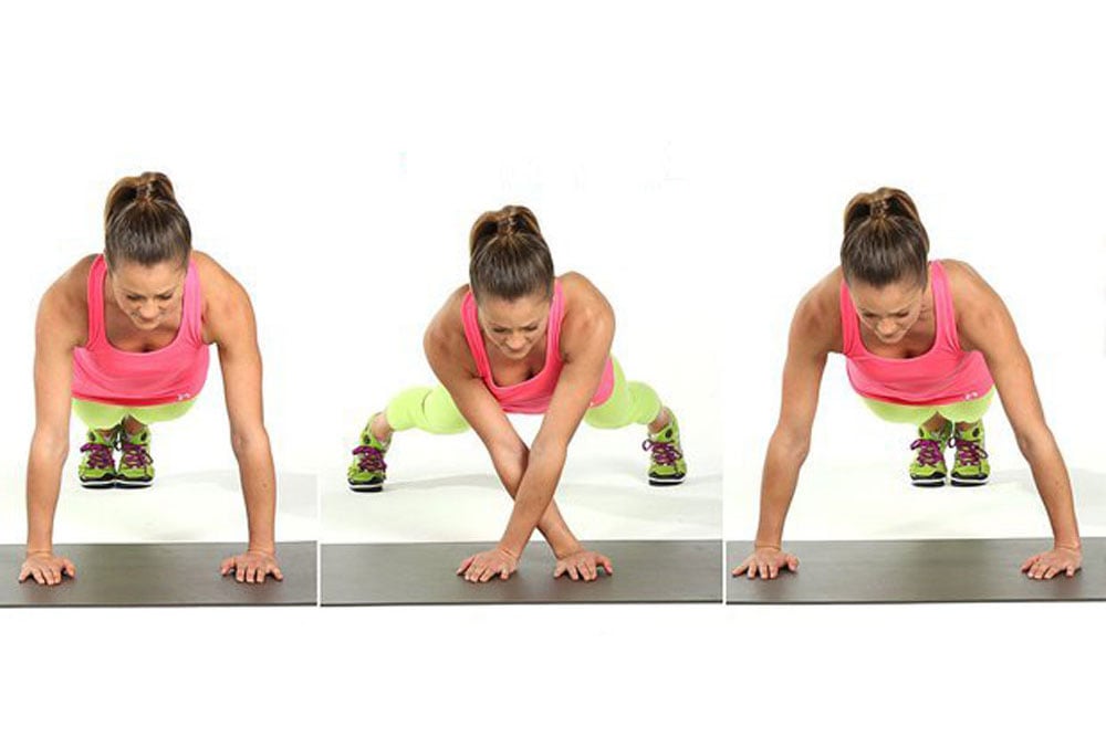 lateral plank walk