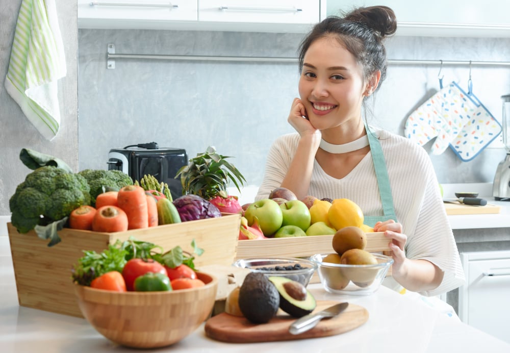 makan buah dan sayur setiap hari