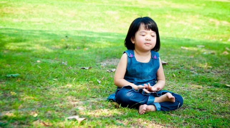 anak meditasi