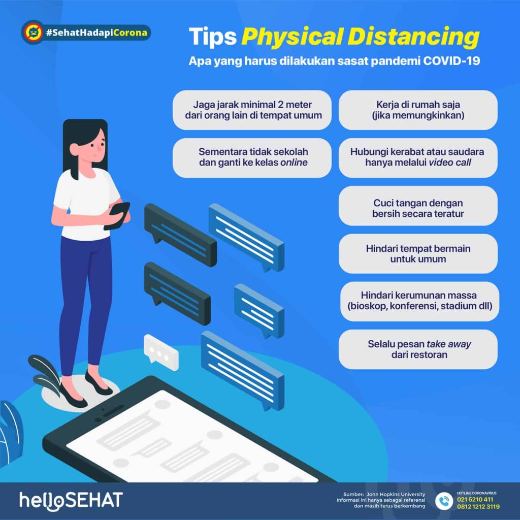 tips physical distancing, cara mencegah covid-19