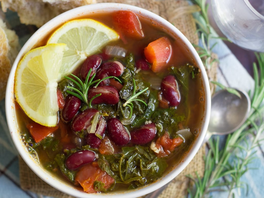sup kacang merah dan kale