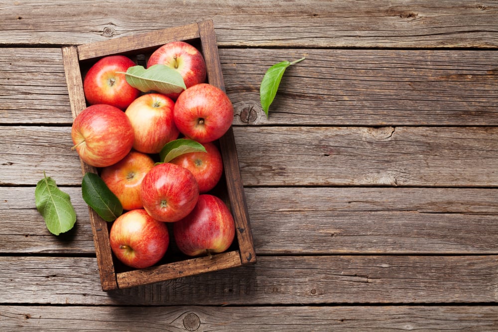 buah sehat apel