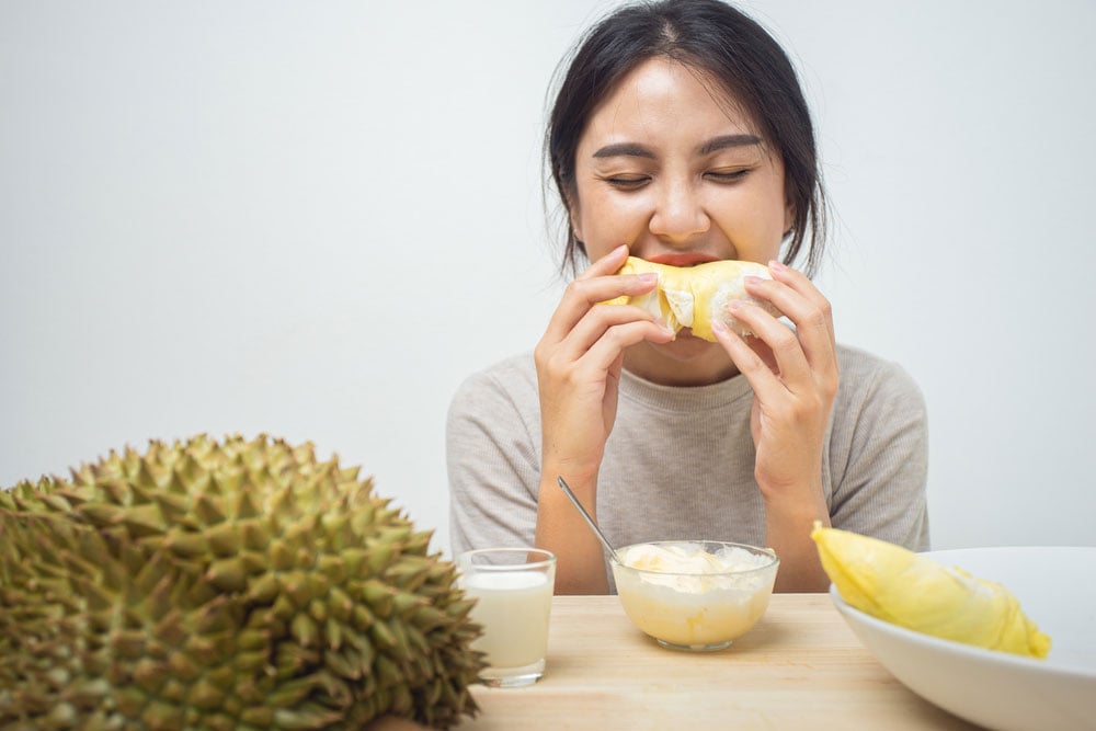 cara menghilangkan bau durian
